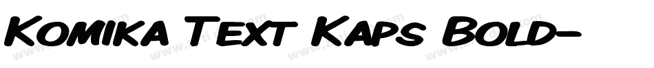 Komika Text Kaps Bold字体转换